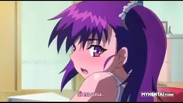 Chica de cabello morado anime
