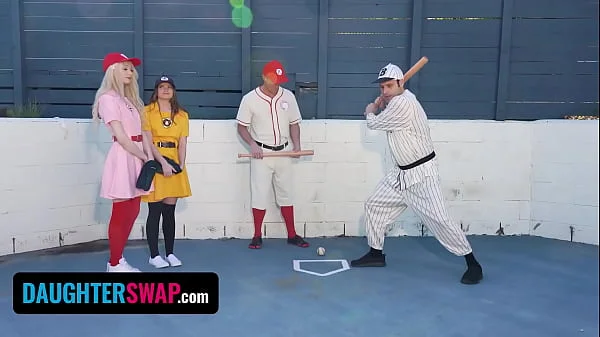 Cute StepDaughters Cecelia Taylor & Mazy Myers Get Naughty With A Baseball Bat - DaughterSwap