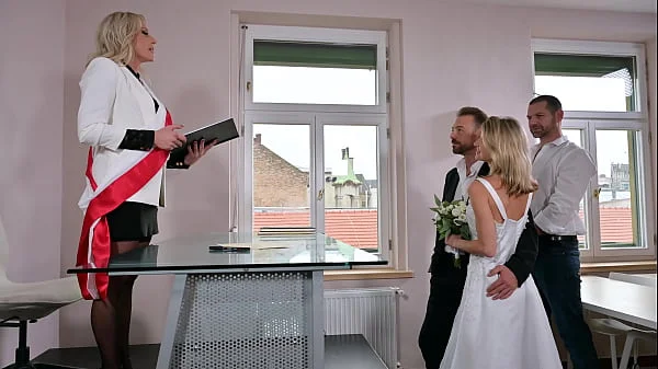 Bride To Be Gets DP'd After Getting Caught In Lesbo Fling At The Alter GP2687