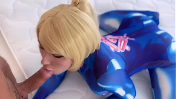 Rough Sex, Facefuck and Hot Masturbation from Samus Aran - Cosplay Metroid Game