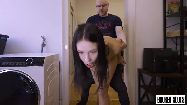 RENT IS DUE - Petite Teen Gets Her Pussy Destroyed By Her Landlord