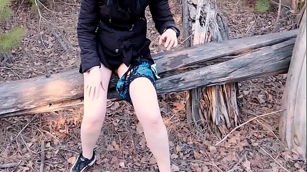 A Man Noticed How I Masturbated In The Forest And Fucked Me!