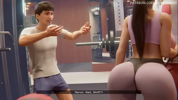 3D animation instructora de gym follando por el culo