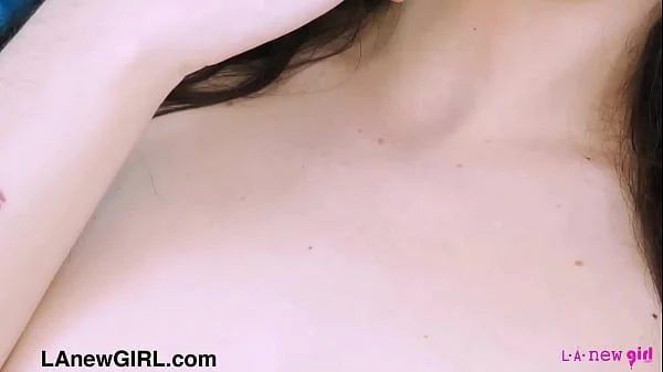 Incredible brunette model naked close-up