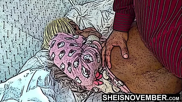 Uncensored Daughter In Law Hentai Sideways Sex From Big Dick Aggressive Step Father, Petite Young Black Hottie Msnovember In Hello Kitty Pajamas on Sheisnovember