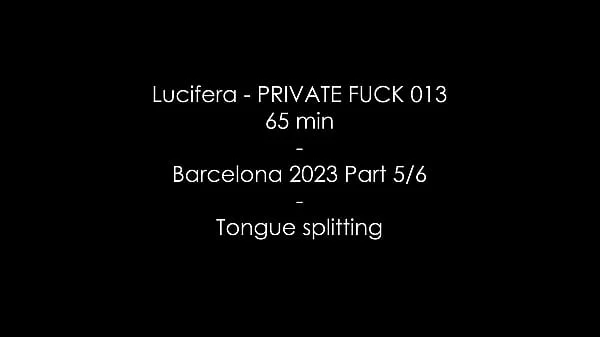 Lucifera Cris Angelo - Tongue splitting - Private Fuck 009 - Paris - Barcelona Part 5/6