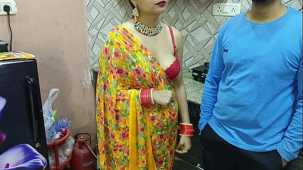 Blackmailing and fucking my ex gf who is now my bhabhi ki saree utar ke kitchen main uski mast Gand Marne ka socha