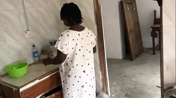 KITCHEN FREESTYLE SEX WITH THE SEXY HOUSE MAID