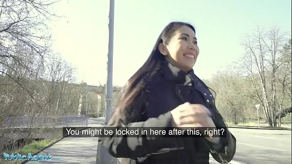 Public Agent Asian babe Alina Crystall Fucks Stranger for Cash