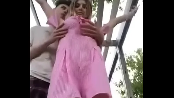 Russian Couple Teasing On Periscope