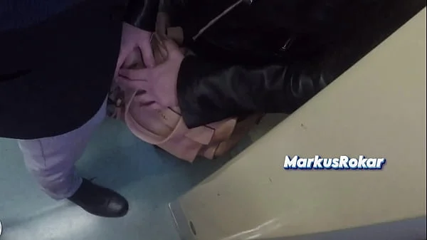 Horny Married Bulge Watcher Milf Touch my Cock at Subway!