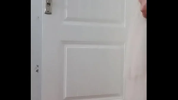 Chinese girl using chair legs as dildo