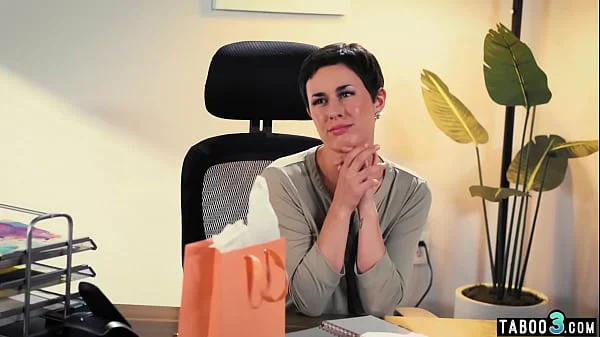 Manipulative MILF boss Olive Glass demands that personal assistant fuck her husband