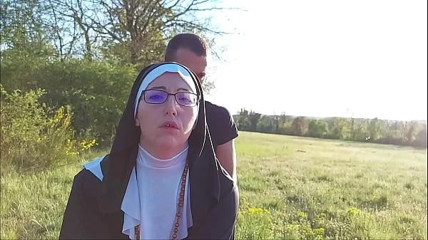 This nun gets her ass filled with cum before she goes to church !!