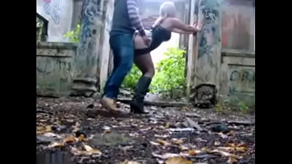 Sex with blonde hooker in abandoned building