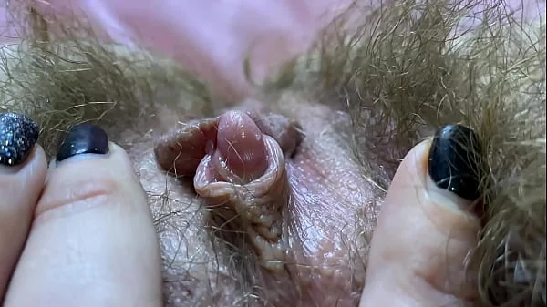 HAIRY PUSSY COMPILATION big clit closeup super bush