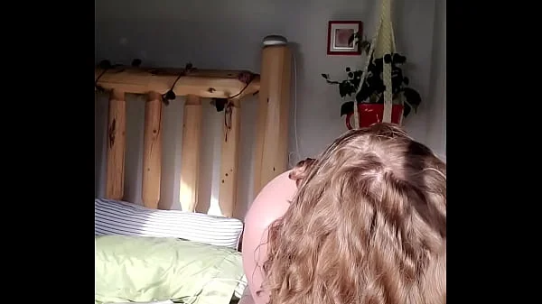 Amateur BBW Rides XL Dildo