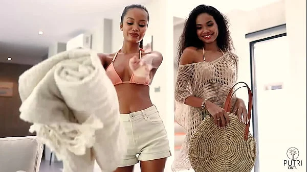 Asian beauty Putri Cinta shows off hard round tits in Sparks Fly film