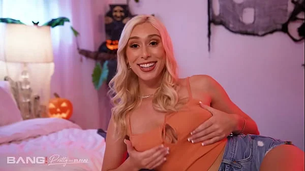 Pretty And Raw - Stunning Blonde Babe Kay Lovely Fucked Hard By Two Cocks